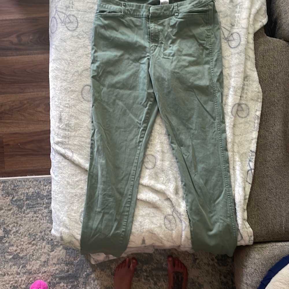 Sage Green Old Navy Pixie Chinos